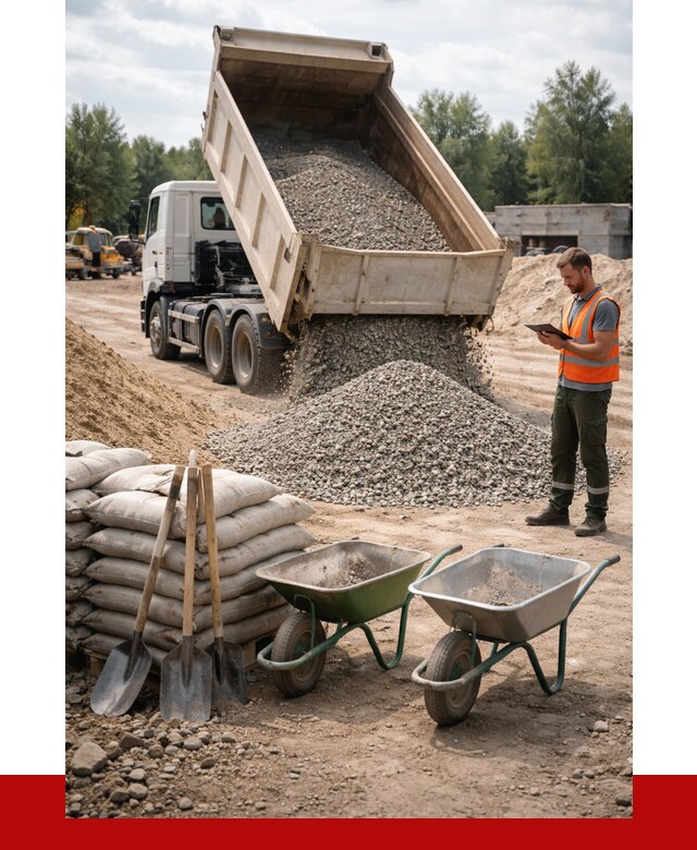 Доставка нерудных материалов в Острогожске от 1252 руб. | ПРОНЕРУДСтг