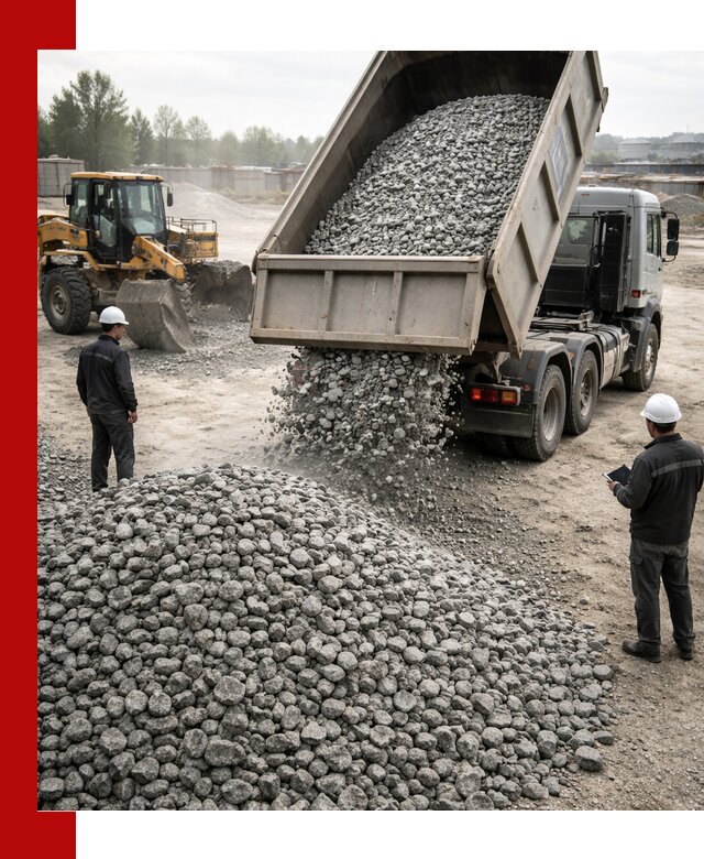 Доставка гранитного щебня фракции 20-40 в Острогожске