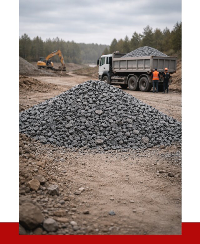 Щебень габбро диабаз фракция 40-70 в Острогожске от 2295 р-ПРОНЕРУДСтг