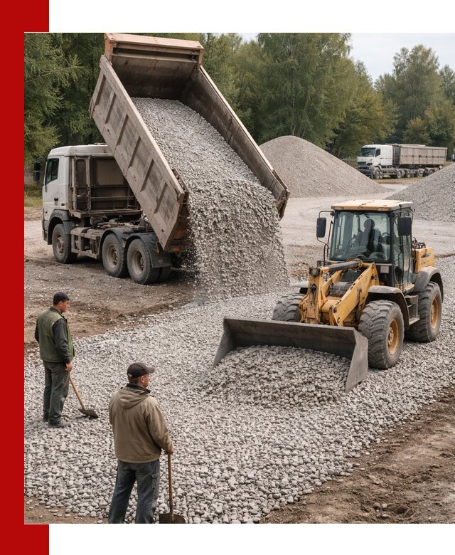 Купить гравийный щебень фракция 20-40 в Острогожске с доставкой