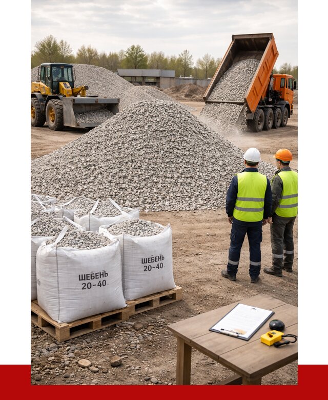 Известняковый щебень 20-40 в Острогожске от 2191 р. ПРОНЕРУДСтг