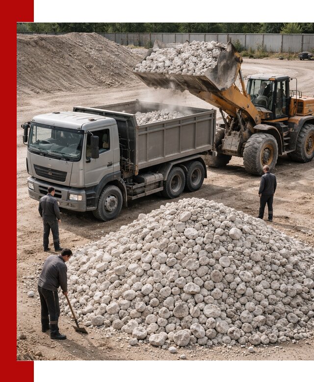 Известняковый щебень фракция 70–150 с доставкой в Острогожске