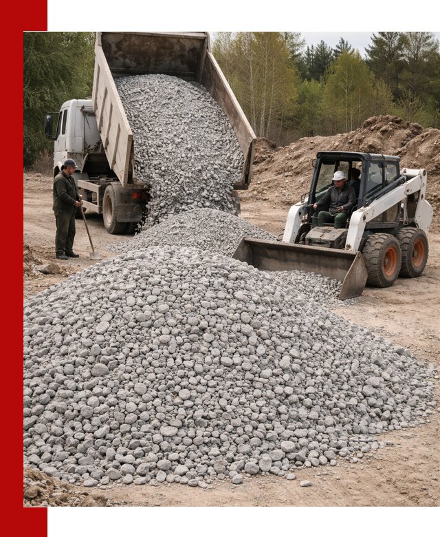 Доставка доломитового щебня в Острогожске напрямую от карьера