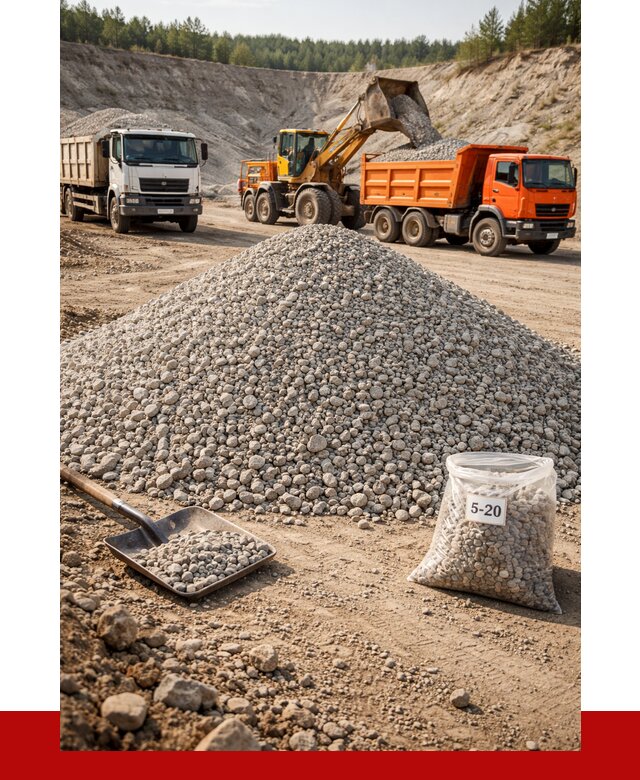 Доломитовый щебень фр. 5-20 в Острогожске от 4381 р. | ПРОНЕРУДСтг