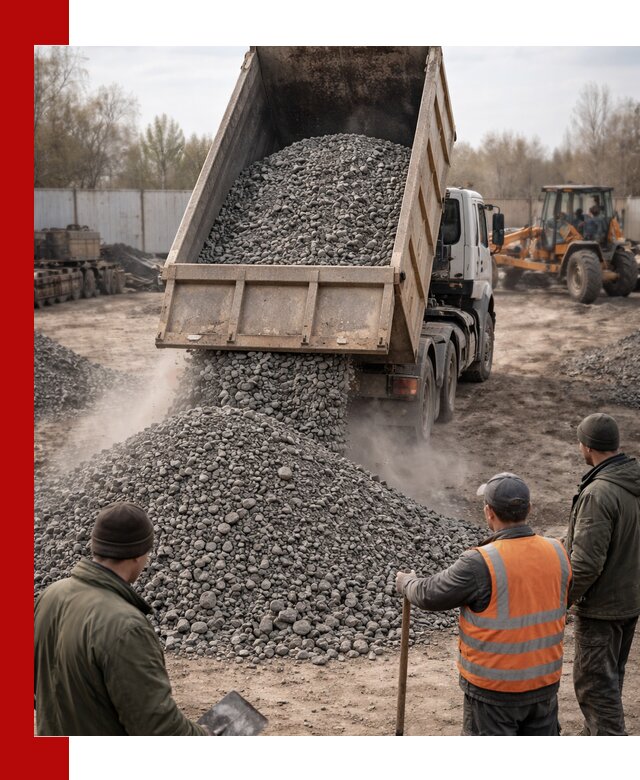 Доставка шлакового щебня в удобные сроки по выгодной цене в Острогожске
