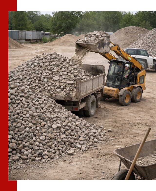 Доставка вторичного щебня в Острогожске для строительных работ