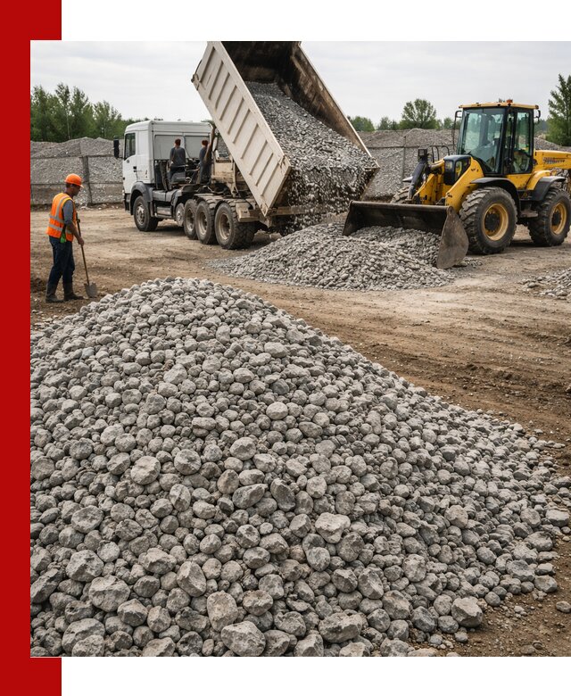 Доставка бетонного щебня фракции 40-70 в Острогожске