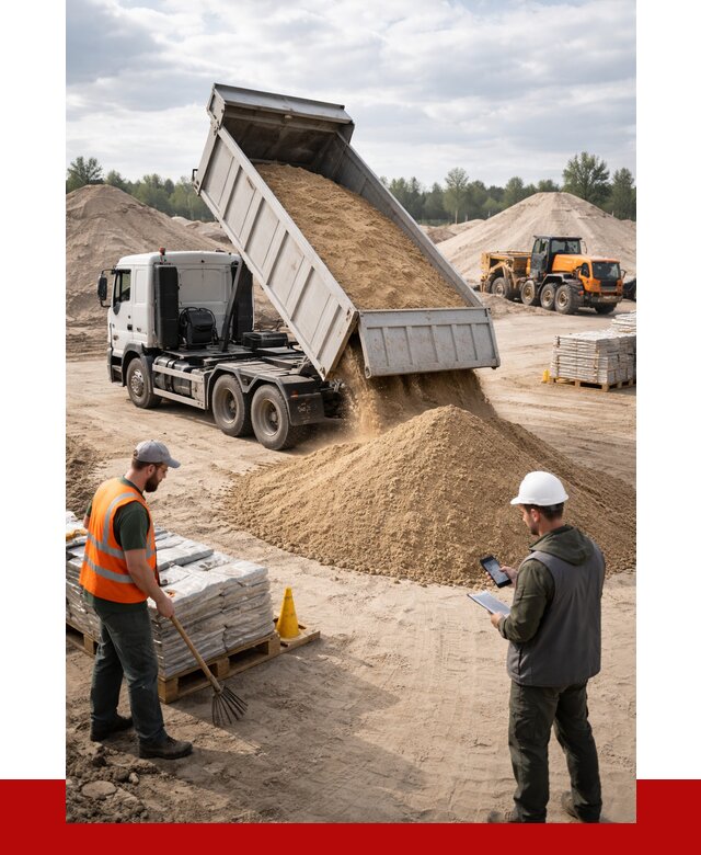 Карьерный песок с доставкой в Острогожске от 3755 р. ПРОНЕРУДСтг