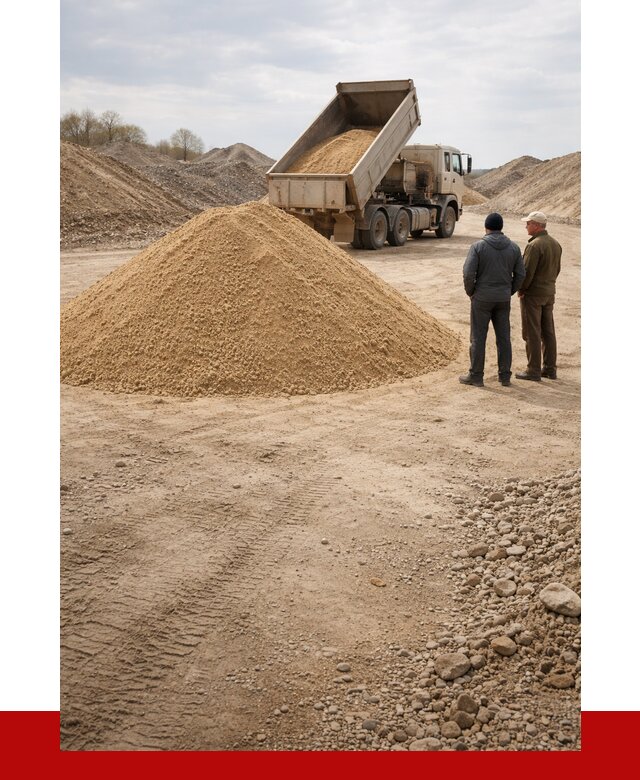 Карьерный песок крупнозернистый в Острогожске от 8866 р | ПРОНЕРУДСтг