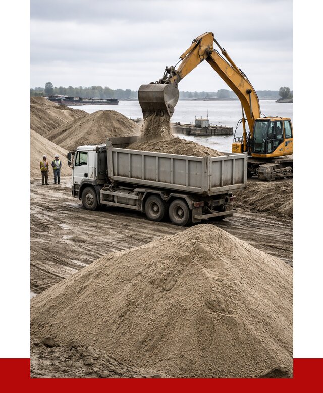 Купить речной песок навалом в Острогожске от 1878 р., ПРОНЕРУДСтг