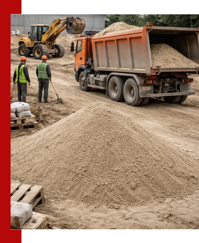 Доставка и продажа мытого речного песка в Острогожске