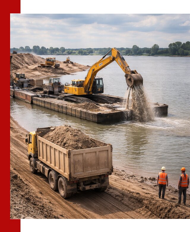 Намывной песок с доставкой в Острогожске оптом и в розницу