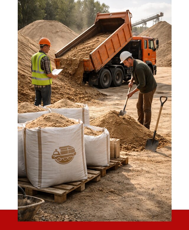 Строительный песок в Острогожске от 2295 р. с доставкой, ПРОНЕРУДСтг