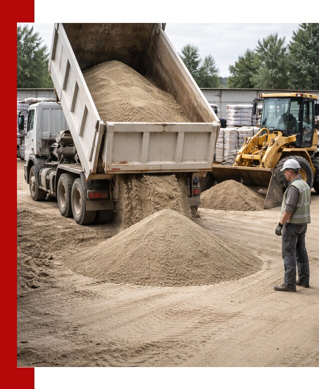 Поставка и доставка песка для бетона в Острогожске