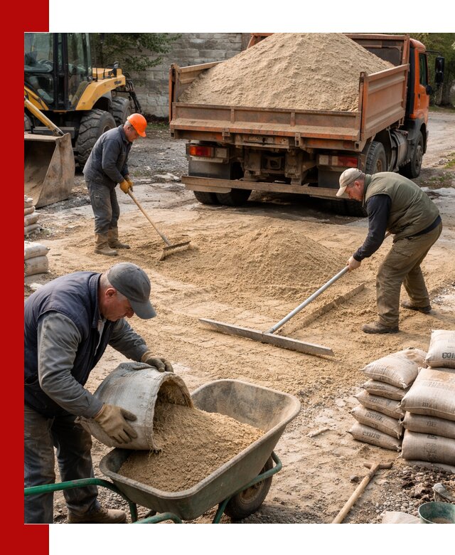 Поставка песка для стяжки в Острогожске с быстрой доставкой