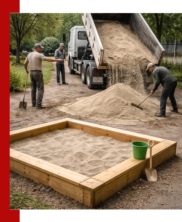 Песок для песочницы с доставкой в Острогожске недорого и чистый