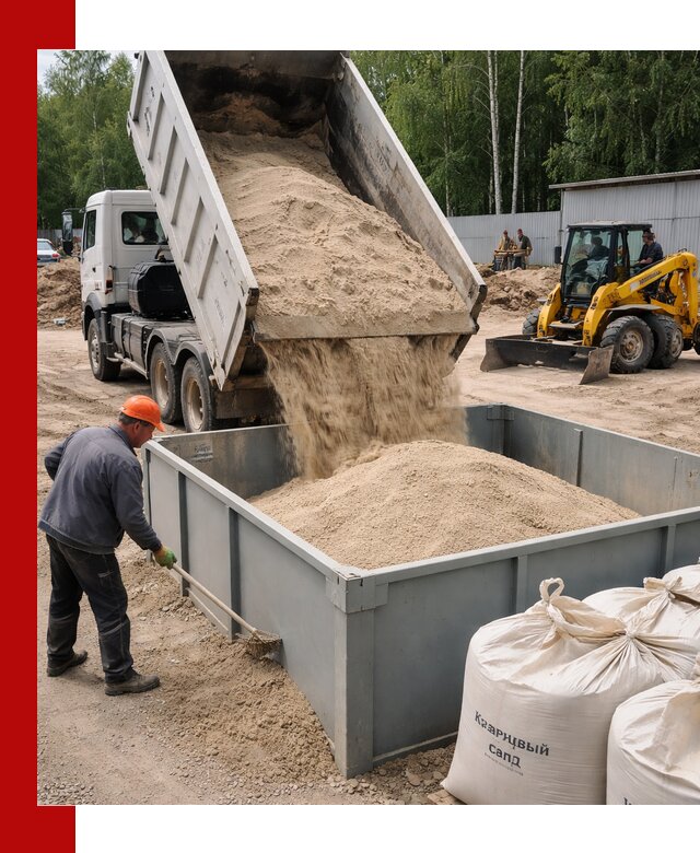 Кварцевый песок для фильтра в Острогожске — доставка и качество