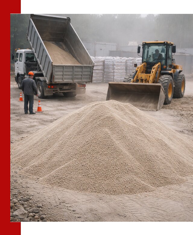 Кварцевый песок фракция 0–8 для стройработ в Острогожске