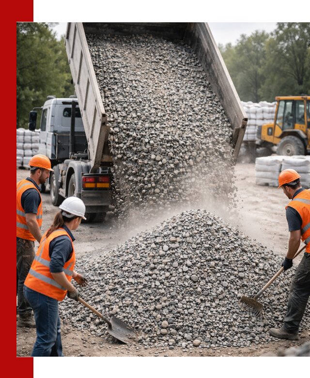 Доставка гравия и камня в Острогожске оптом и в розницу