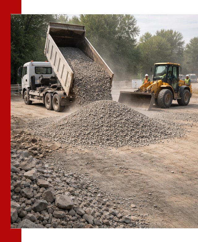 Гравий фракция 5–20 доставка в Острогожске оптом и в розницу