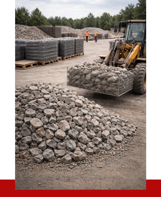 Камень для габионов фракция 70-150 в Острогожске от 4381 р. | ПРОНЕРУДСтг