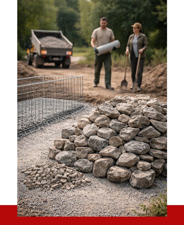 Камень для габионов фракция 100-200 в Острогожске от 5007 р. | ПРОНЕРУДСтг