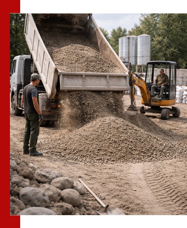 Доставка ПГС С3 в Острогожске самосвалами и миксерами