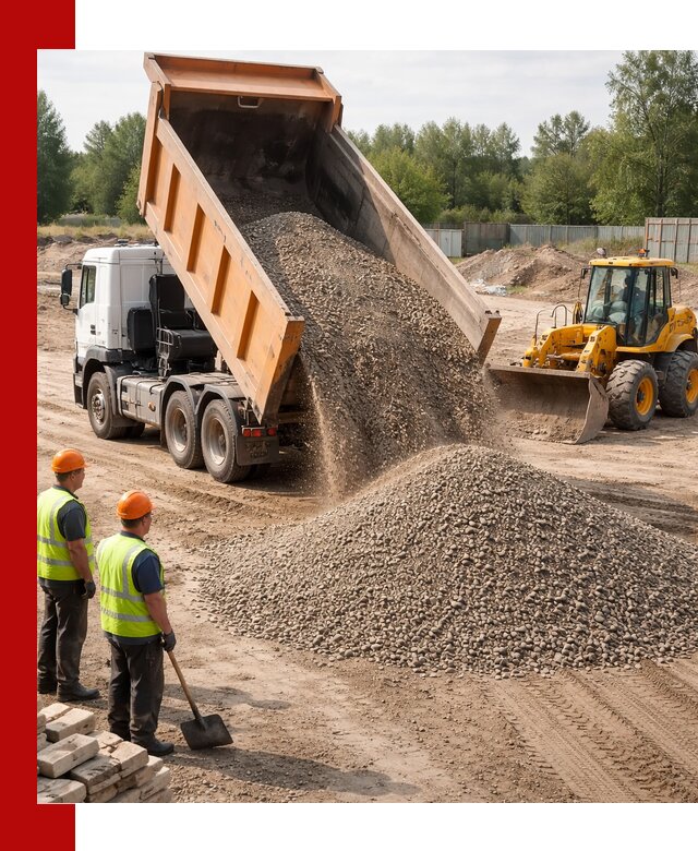 Доставка щебёночно-песчаной смеси ЩПС С7 в Острогожске
