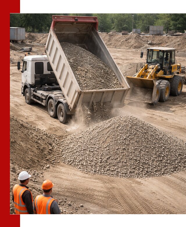 Щебень с песком (ЩГПС С2) с доставкой в Острогожске