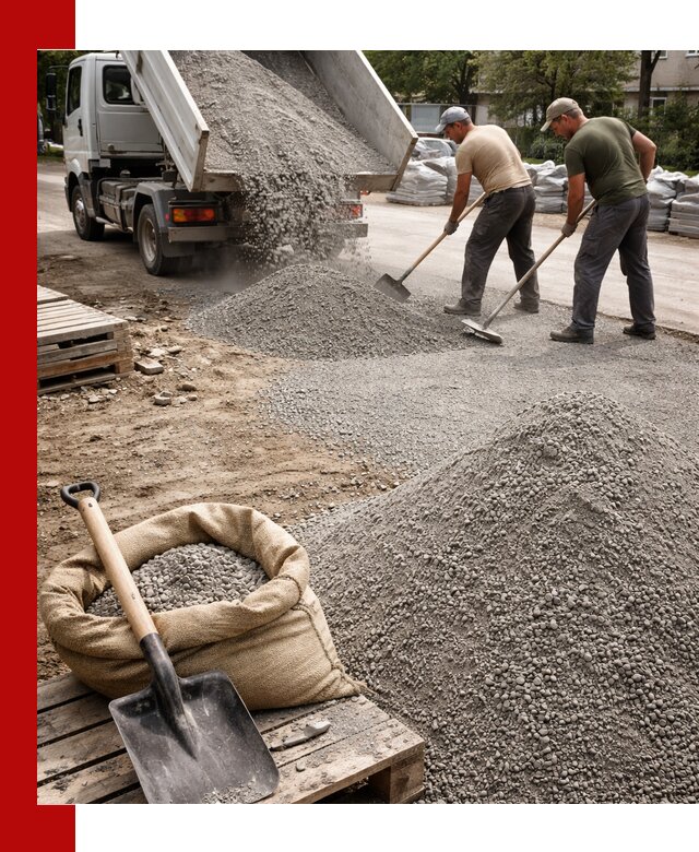 Отсев для тротуарной плитки в Острогожске — доставка и укладка