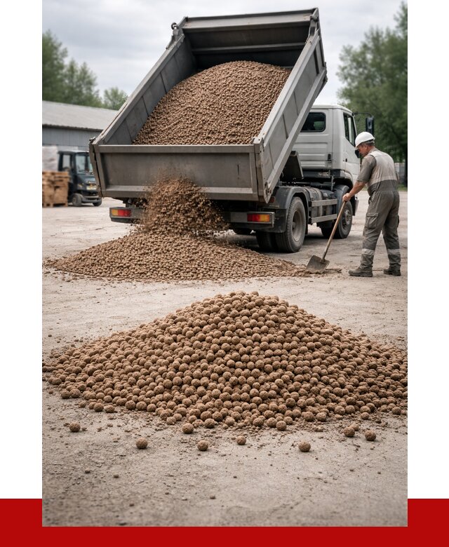 Керамзит с доставкой в Острогожске от 4381 р. за м3 | ПРОНЕРУДСтг