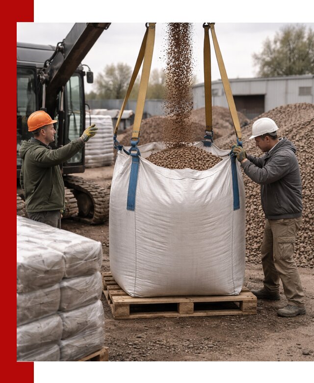 Керамзит в биг-бегах с доставкой в Острогожске