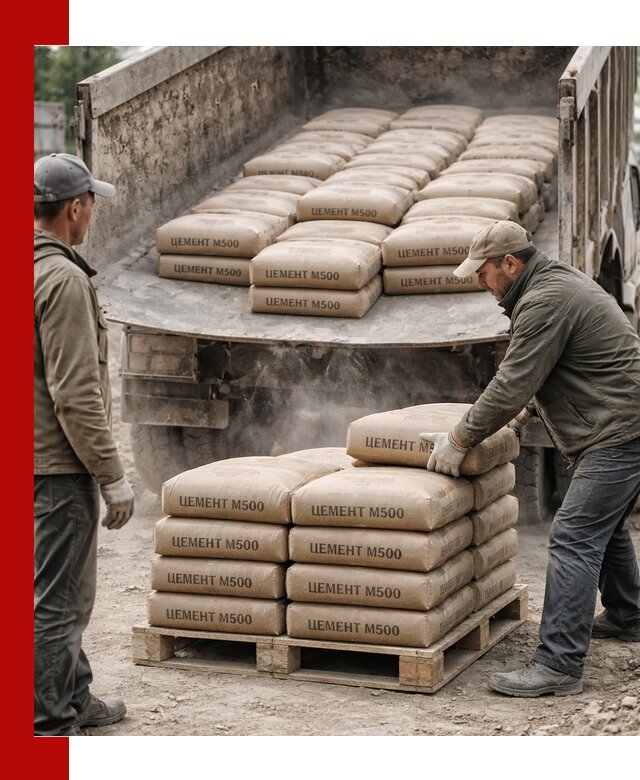 Цемент М500 с доставкой самосвалом в Острогожске