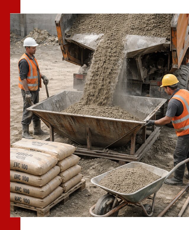 Доставка цементно-песчаной смеси М100 в Острогожске