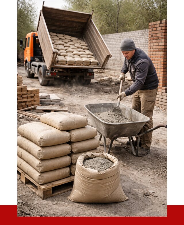 Купить сухую смесь для кладки в Острогожске от 1252 р. | ПРОНЕРУДСтг