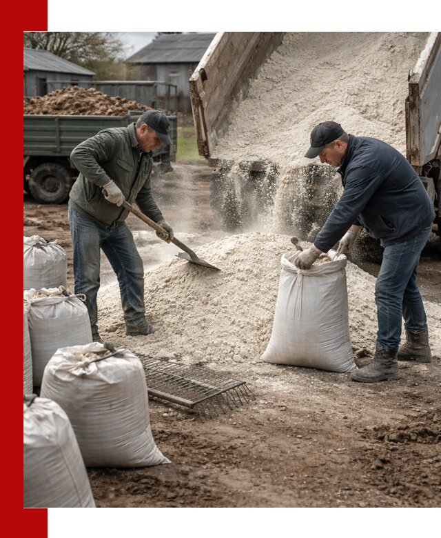 Доставка извести пушонки в Острогожске оптом и мелким оптом