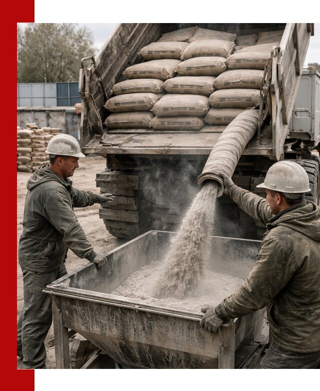 Доставка цемента М400 в Острогожске оптом и в розницу