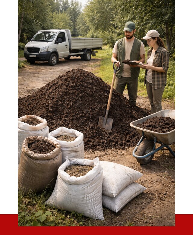 Купить грунт с доставкой в Острогожске от 4694 р. за м3 | ПРОНЕРУДСтг