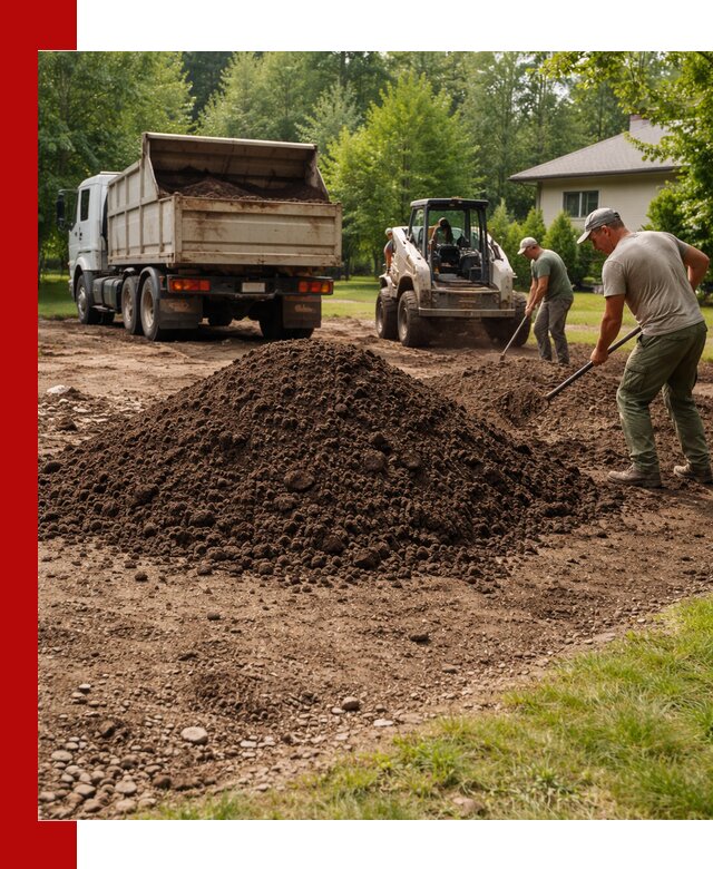 Доставка и укладка грунта для газона в Острогожске
