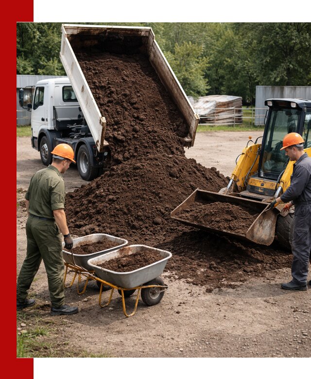 Доставка торфо-земляной смеси в Острогожске для огорода и ландшафта