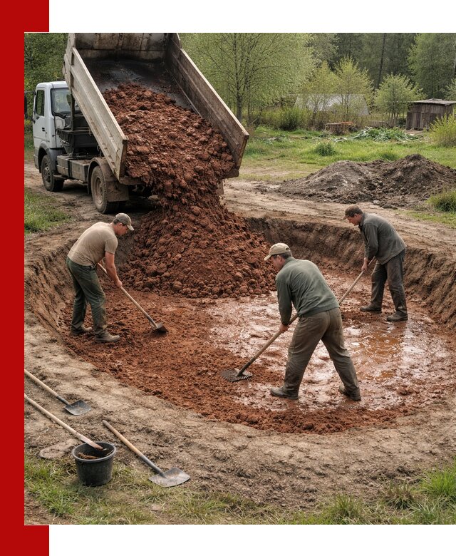 Купить качественную глину для пруда в Острогожске