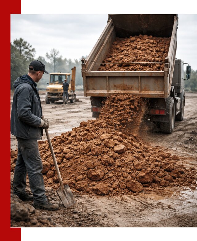 Глина для засыпки в Острогожске с доставкой самосвалами