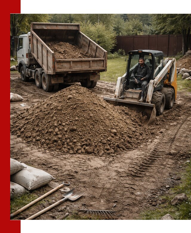 Суглинок для планировки участков в Острогожске с доставкой и выгрузкой