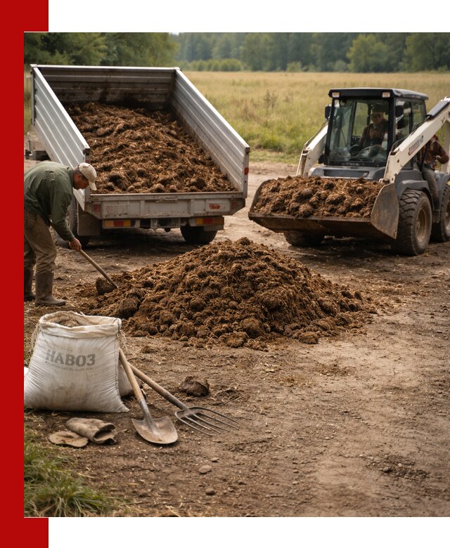 Доставка конского навоза в Острогожске с разгрузкой и доставкой на объект