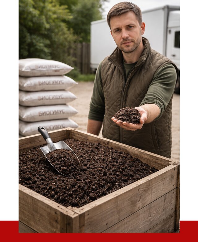 Купить биогумус в Острогожске с доставкой от 8866 р. за куб | ПРОНЕРУДСтг