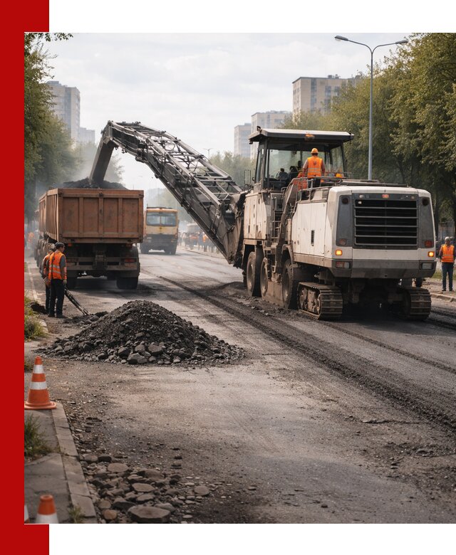 Фрезерованный асфальт в Острогожске — удаление и вывоз старого покрытия