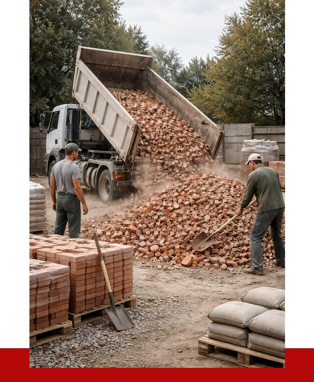 Бой кирпича в Острогожске с доставкой от 4381 руб/куб | ПРОНЕРУДСтг