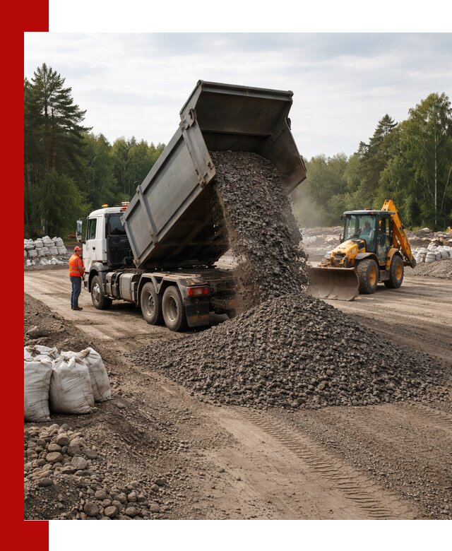Доставка дробленого асфальта в Острогожске для дорожных работ