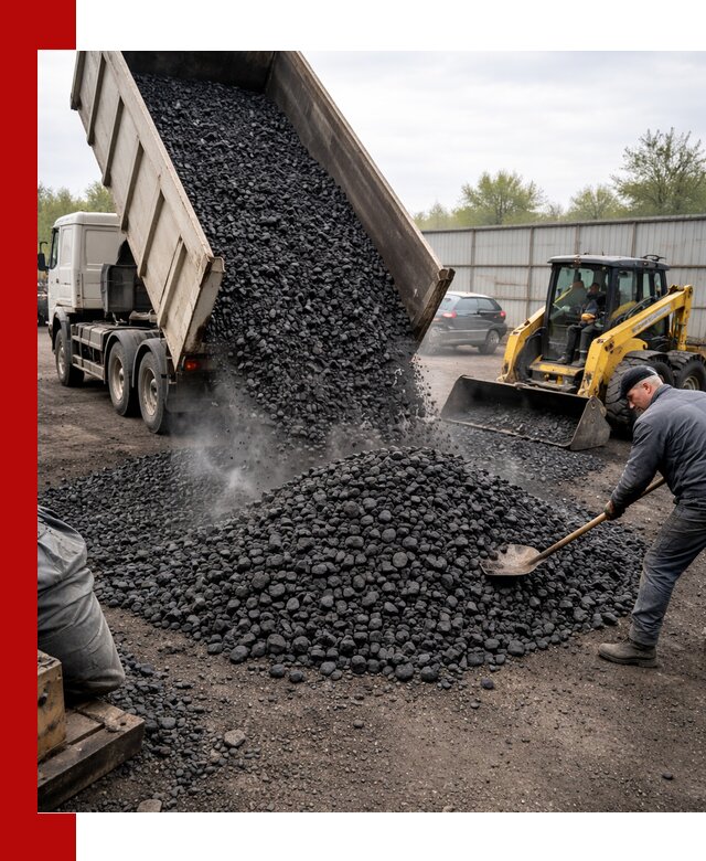 Доставка угля орех в Острогожске оптом и в розницу
