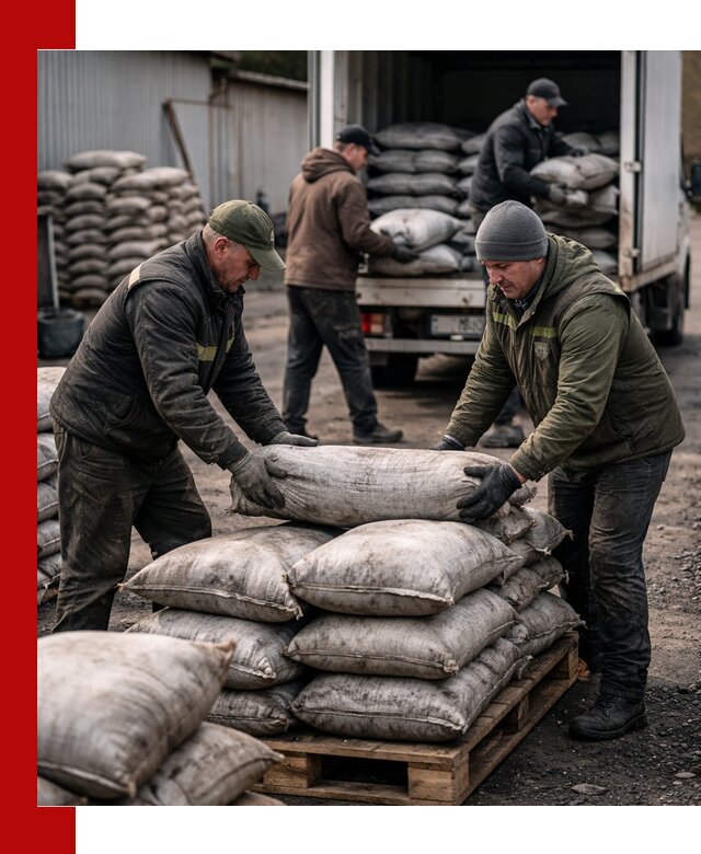 Доставка угля в мешках по выгодным ценам в Острогожске